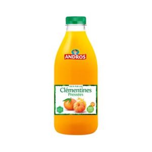 100% Pur Jus de Clémentines Pressés Sans Sucre Ajouté Andros 1L