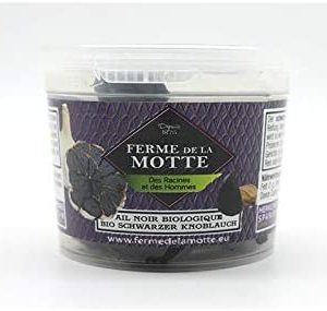 Ferme de la Motte Ail Noir Fermenté Pot de Gousses Décortiquées 60G