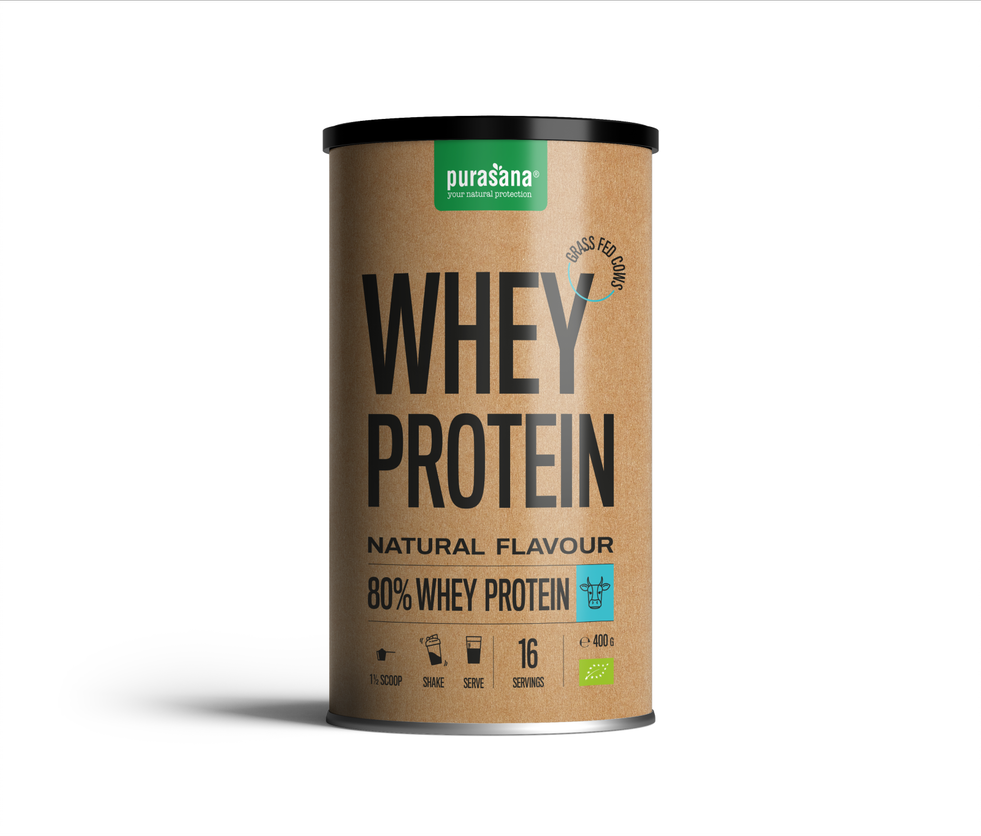 Purasana Whey en Poudre au Petit Lait Nature 400G