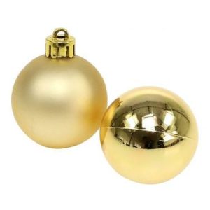 5 Boules Dorées Sapin Noël