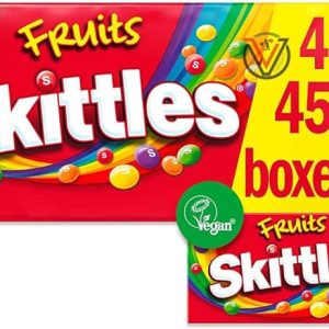 Boîte de bonbons aux fruits Skittles 04 paquets, 45 g