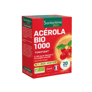 Santarome Acérola Bio 1000 – 20 Comprimés