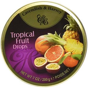 Bonbons Tropical Fruit Drops Cavendish & Harvey 175g