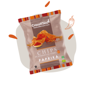Croustisud Chips de Pommes de Terre au Paprika 100G