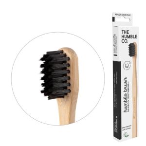 HUMBLE BROSSE A DENT BAMBOU ADULTE NOIR DENTS SENSIBLE