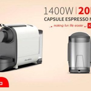 Machine à Café Compatible Avec Capsule Espresso 1400W 700ml Decakila