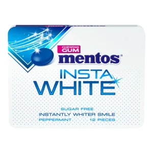 Mentos Gum Insta White Blister (12x 12 stuks)