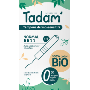 Tadam’ Tampons Dermo-sensitifs Avec Applicateur Normal X16