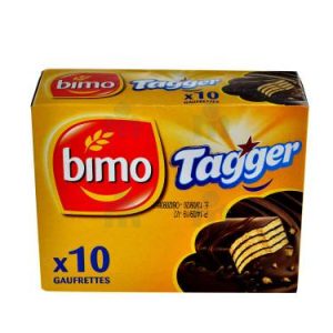 Pack Biscuit Gaufrette  Tagger au Cacao Bimo  10×24 g