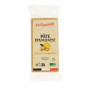 Perl’Amande Barre Pâte d’Amande Citron Gingembre 25G