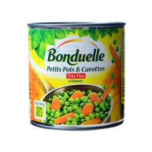 Petits Pois & Carottes Très Fins à l&rsquo;Étuvée Bonduelle 400 g