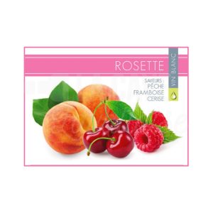 ROSETTE 12° – 10 LITRES – Pêche, Framboise, Cerise