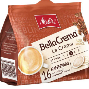 Melitta Coffee Pods BellaCrema La Crema 16 Tampons