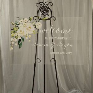 Panneau Bienvenue Mariage Plexi Chic Et Champêtre