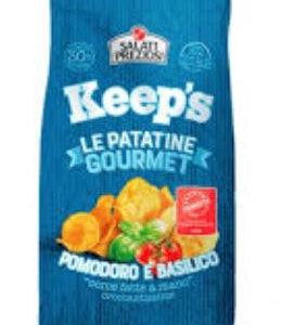chips A La Tomate et Basilic Sans Gluten Keep&rsquo;s Salati Preziosi 120G