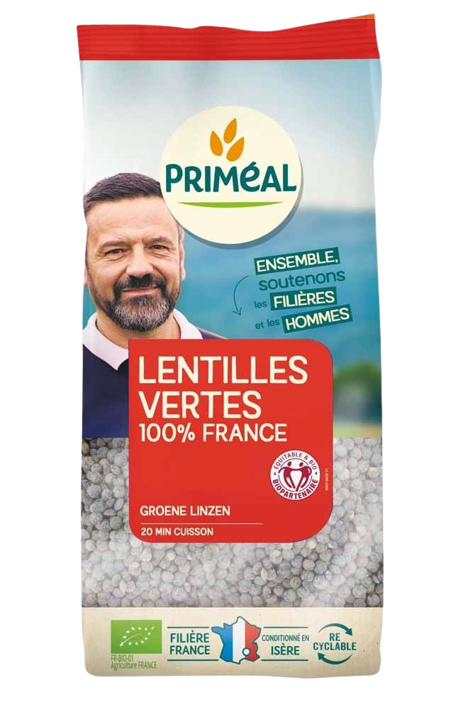 Primeal Lentilles Vertes 500G