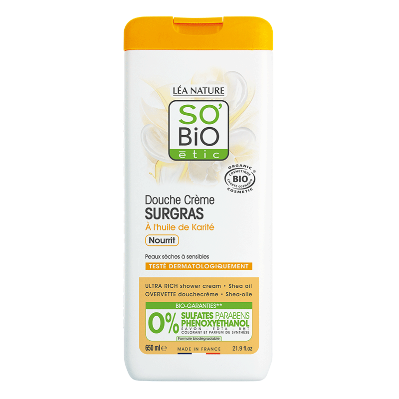 So Bio Douche Crème Surgras à l’Huile de Karité 650Ml
