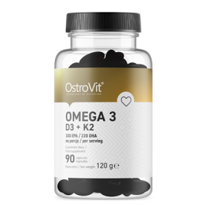 OstroVit Oméga 3 D3+K2 90 gélules