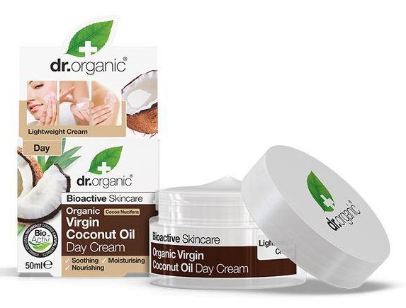 Dr Organic Crème de Jour à l’Huile de Noix de Coco Vierge 50Ml