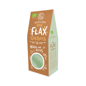 Diet Food Crackers de Lin aux Graines et Herbes 90G
