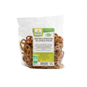 Moulin des Moines Bretzels Épeautre Ail 150G