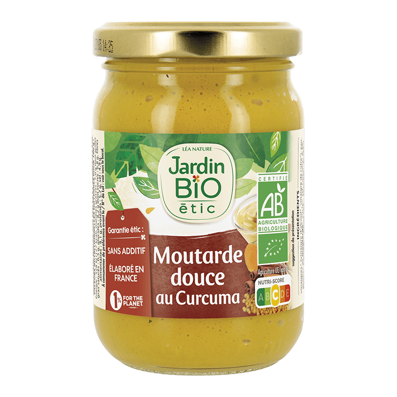 Jardin Bio Moutarde Douce au Curcuma 210G