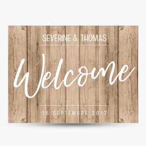 Tableau Bienvenue Mariage Bois