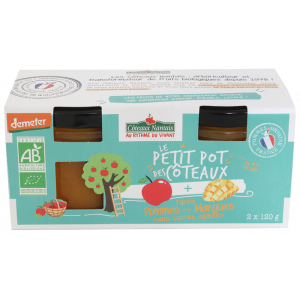 Côteaux Nantais Purée de Pommes Mangues 2X120G