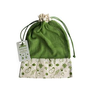 Pebbly Sac  à Légumes en Coton -Vert