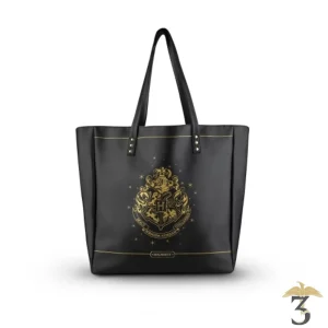 Sac blason poudlard noir/or