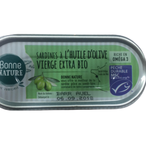 Bonne Nature Sardines à l’Huile d’Olive Extra Vierge 46G