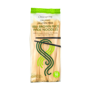 Clearspring Wide Noodles Riz Brun 200G