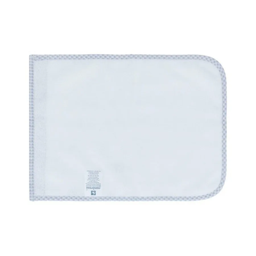 Cambrass Coffret 2 serviette de bain vichy 25x35x1cm bleu – Image 5