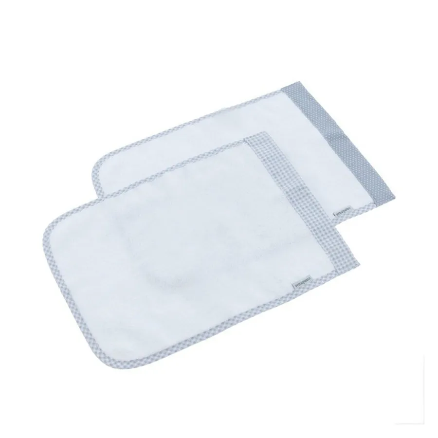 Cambrass Coffret 2 serviette de bain vichy 25x35x1cm bleu – Image 3